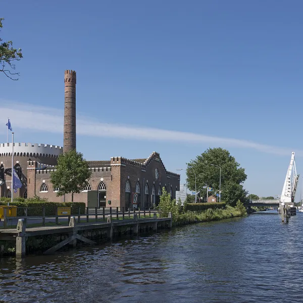 Aanmeren boot Cruquius Museum